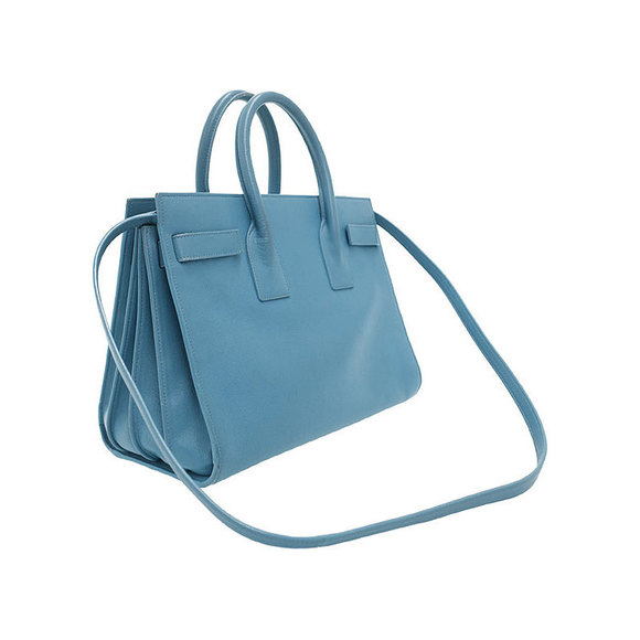 Saint Laurent Sac De Paris Blue Bag Light Jour - Picture 1 of 9